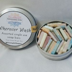 Travel Mini Soap Bars in a Tin - 2 Pack